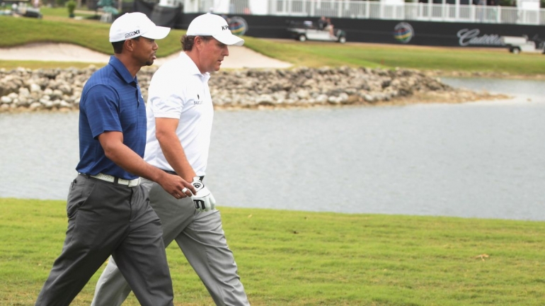 Tiger Woods a Phil Mickelson