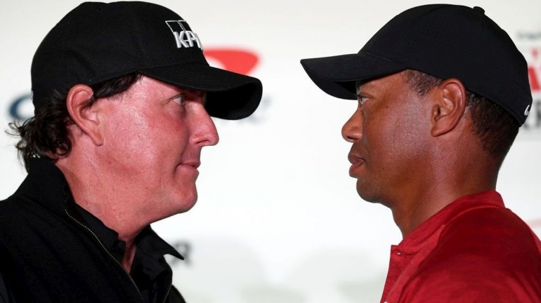 Tiger Woods a Phil Mickelson