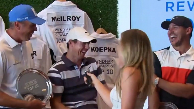 Matt Kuchar, Rory McIlroy a Brooks Koepka