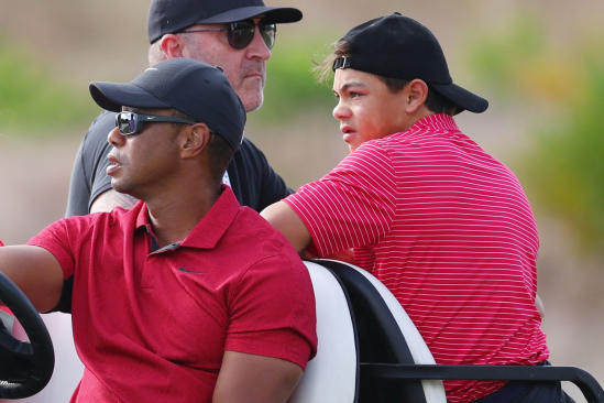 Tiger Woods a jeho syn Charlie (Foto: Getty Images)
