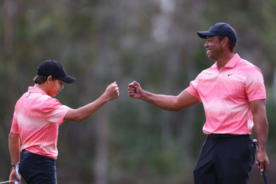 Tiger Woods a Charlie Woods (Foto: GettyImages).