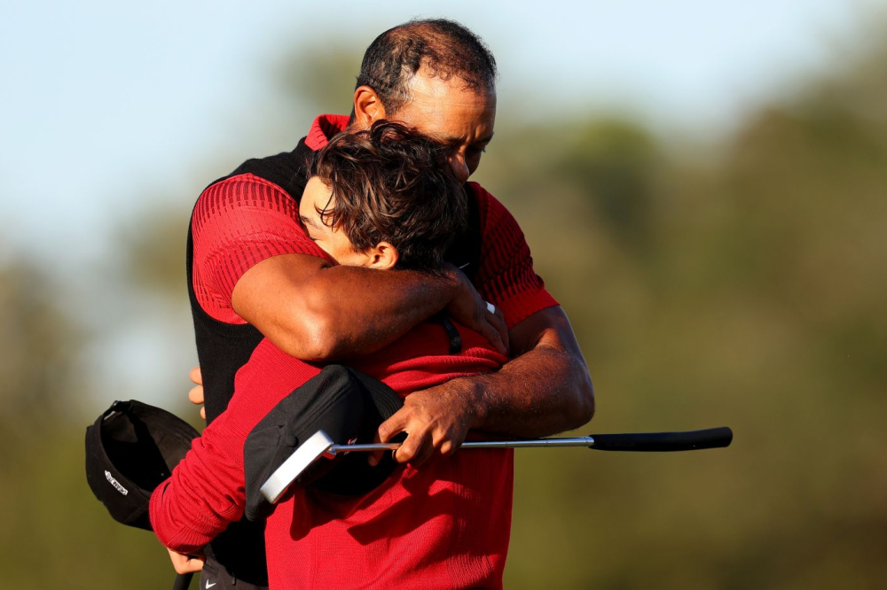 Tiger Woods a jeho syn Charlie (Foto: Getty Images)