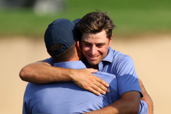 Guido Migliozzi a Francesco Molinari (Foto: GettyImages).