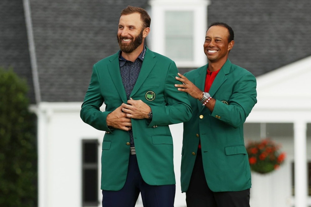 Dustin Johnson a Tiger Woods (Foto: Getty Images)