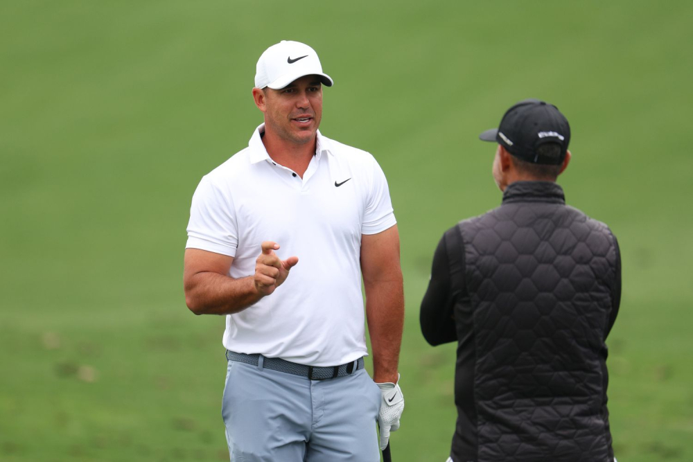 Brooks Koepka a trenér Claude Harmon v Augustě (Foto: Getty Images)