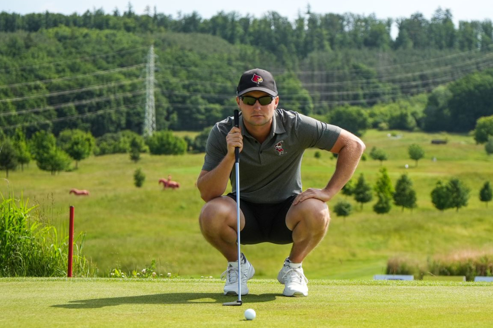 Jiří Zuska před turnajem Challenge Tour na Kaskádě (foto: Patrik Jeřicha)