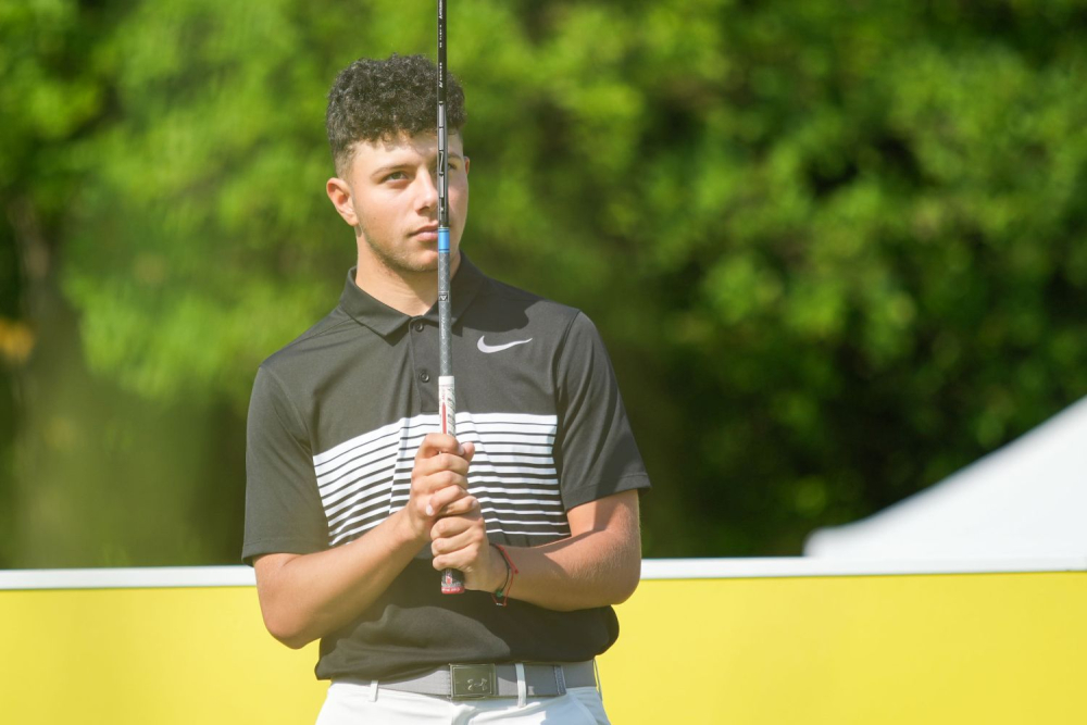 David Tomi během druhého kola Kaskáda Golf Challenge (foto: Patrik Jeřicha)