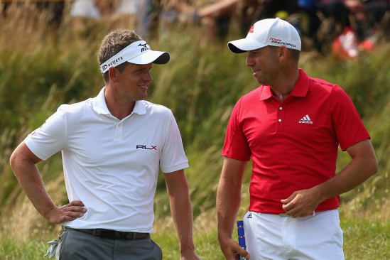 Luke Donald a Sergio Garcia (Foto: Getty Images)