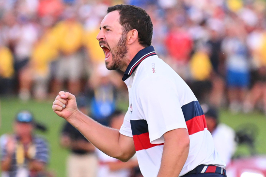 Patrick Cantlay slaví nečekané vítězství v odpoledním fourballu (foto: GettyImages)