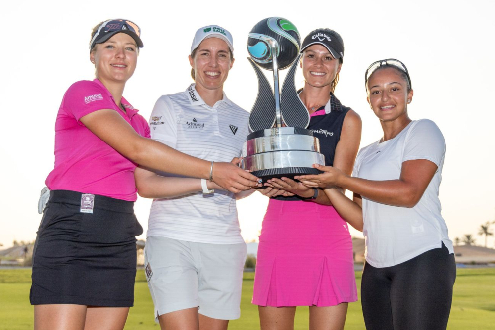 Sára Kousková, Carlota Ciganda, Alessandra Fanali a Lujain Khalil (foto: LET/Tristan Jones)