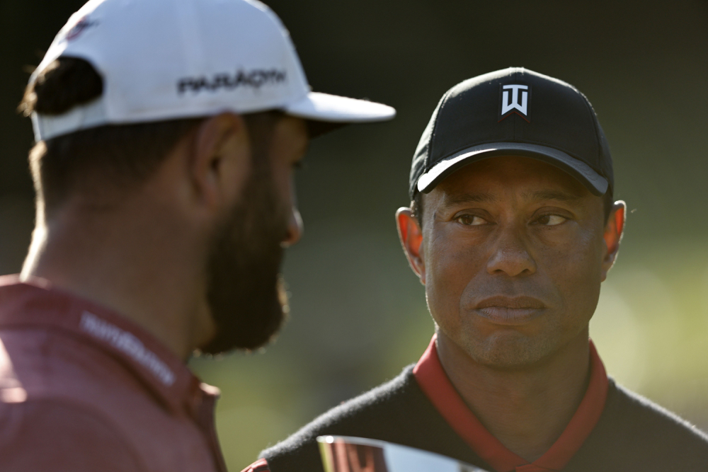 Jon Rahm a Tiger Woods (Foto: Getty Images)