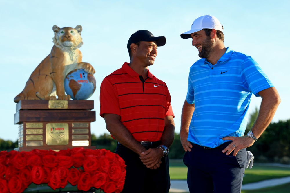 Scottie Scheffler a Tiger Woods (Foto: Getty Images)