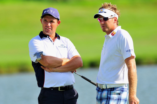 Pádraig Harrington (vlevo) a Ian Poulter na snímku z roku 2009 (foto: GettyImages).