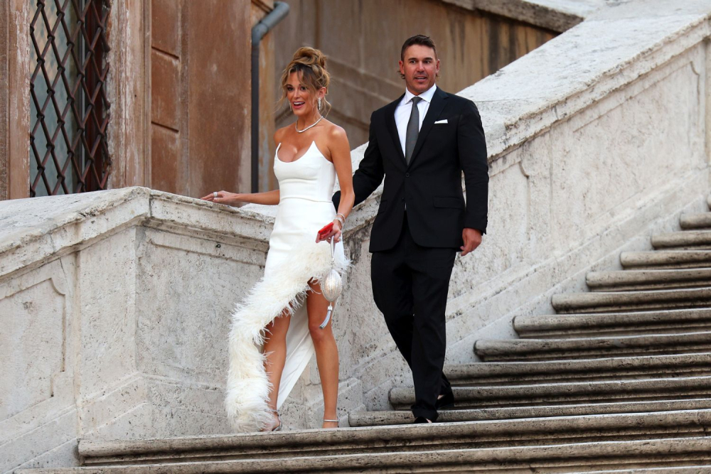 Brooks Koepka a Jena Sims (foto: GettyImages).