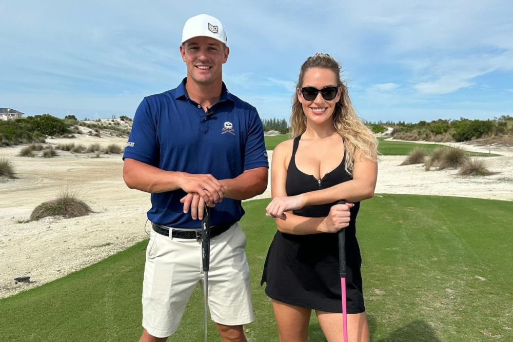 Paige Spiranac a Bryson DeChambeau (foto: Instagram).