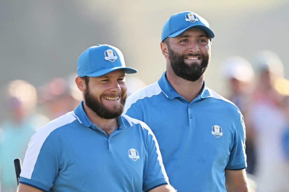 Jon Rahm a Tyrrell Hatton (foto: GettyImages).