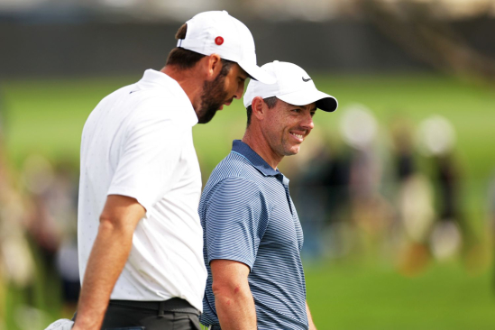 Scottie Scheffler a Rory McIlroy (foto: GettyImages).