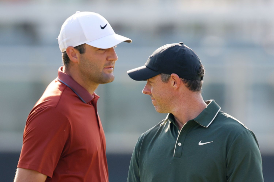 Rory McIlroy (vpravo) a Scottie Scheffler (foto: GettyImages).