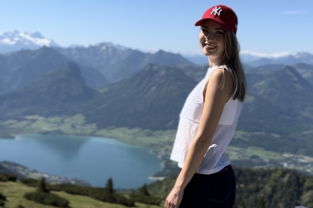 Na vrcholu hory Schafberg (foto: Niki Tichotová)