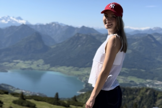 Na vrcholu hory Schafberg (foto: Niki Tichotová)