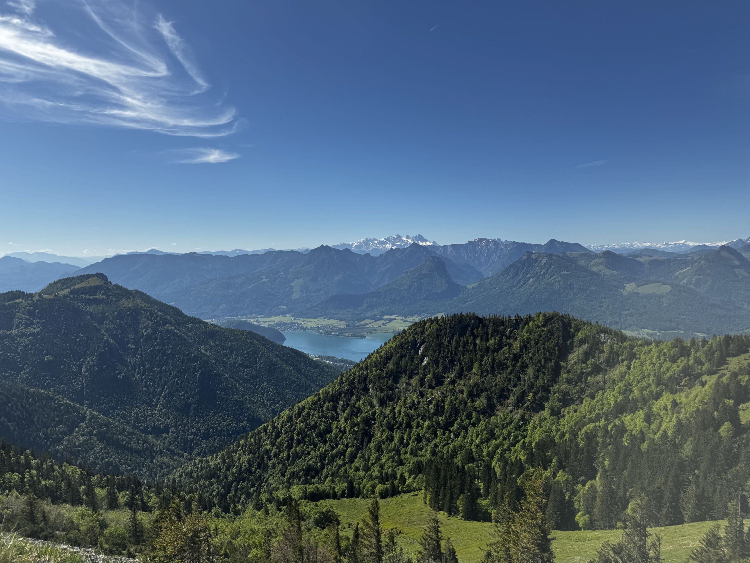 Výhledy z hory Schafberg (foto: Niki Tichotová)