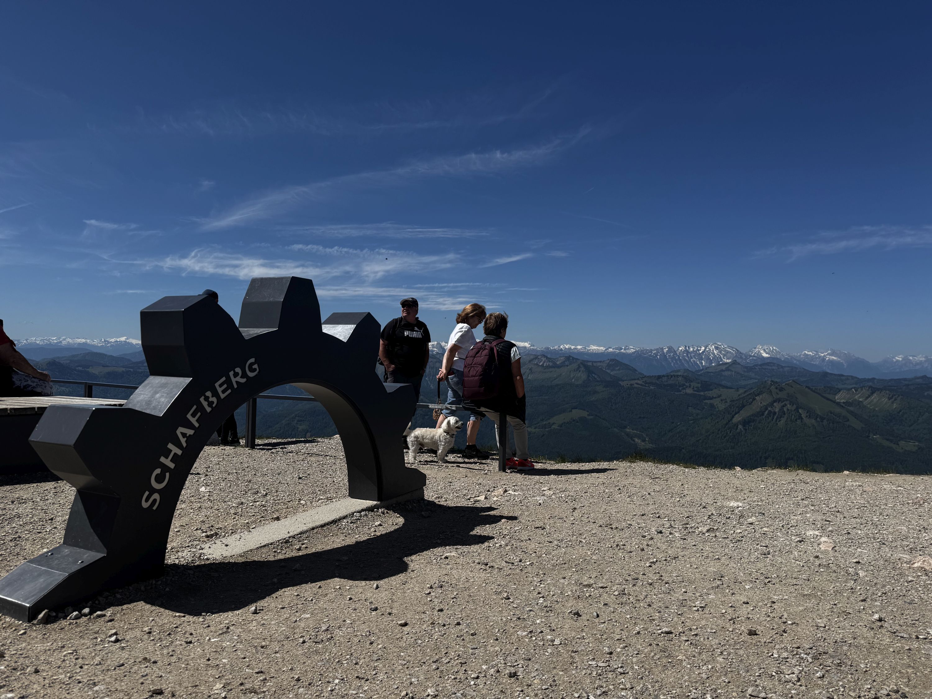 Na vrcholu hory Schafberg (foto: Niki Tichotová)