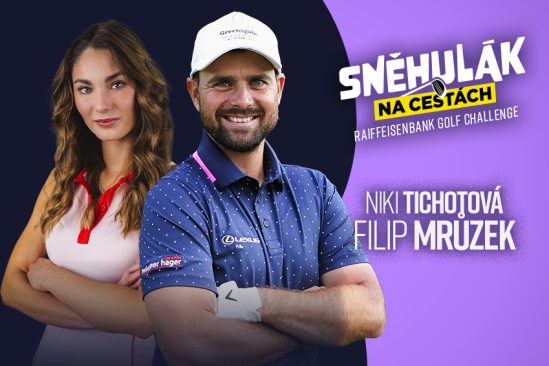 Sněhulák na cestách - Raiffeisenbank Golf Challenge 2025: Filip Mrůzek.