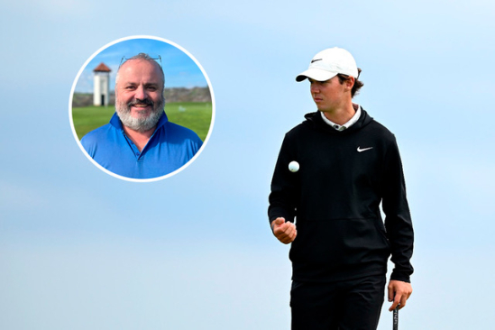 Filip Jakubčík a jeho trenér Ondřej Trupl (koláž GolfExtra.cz).