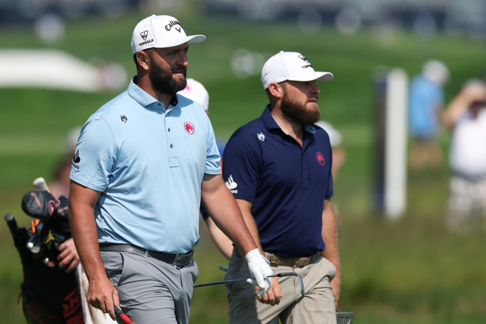 Jon Rahm a Tyrrell Hatton (foto: GettyImages).