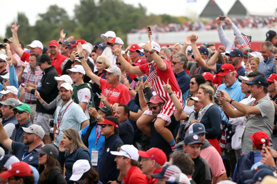 Američtí fanoušci v Ryder Cupu 2021 (foto: GettyImages).