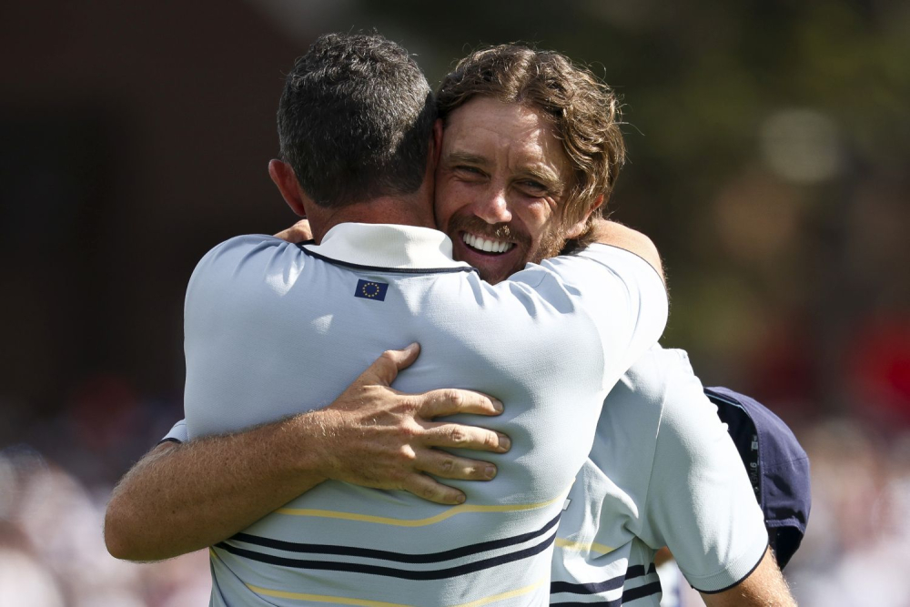 Tommy Fleetwood a Rory McIlroy (foto: GettyImages).