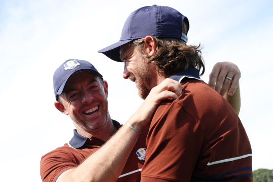 Rory McIlroy a Tommy Fleetwood (foto: GettyImages).