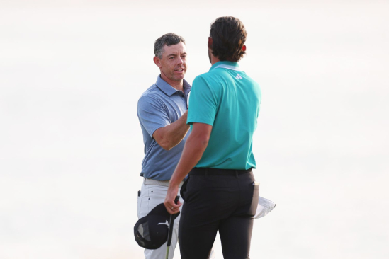 Rory McIlroy a Marco Penge (foto: GettyImages).
