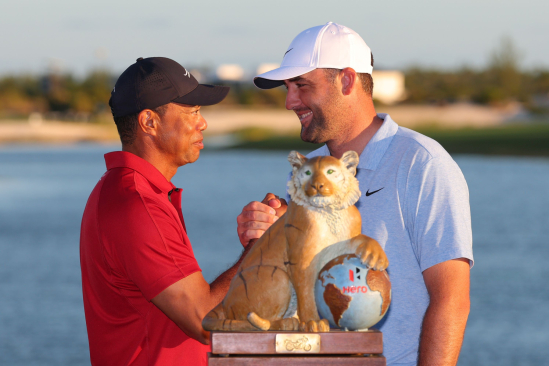 Tiger Woods a Scottie Scheffler (Foto: Getty Images)