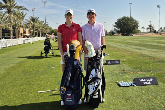 Veronika Kedroňová a Louis Klein na UAE Cupu (foto: Zuzana Kedroňová)