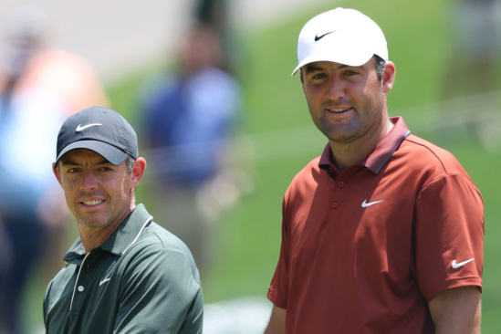 Rory McIlroy a Scottie Scheffler (foto: GettyImages).