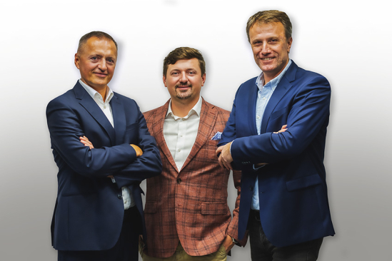 Pavel Poulíček s Petrem a Petrem Dědkovými (foto: Lukáš Fabián)