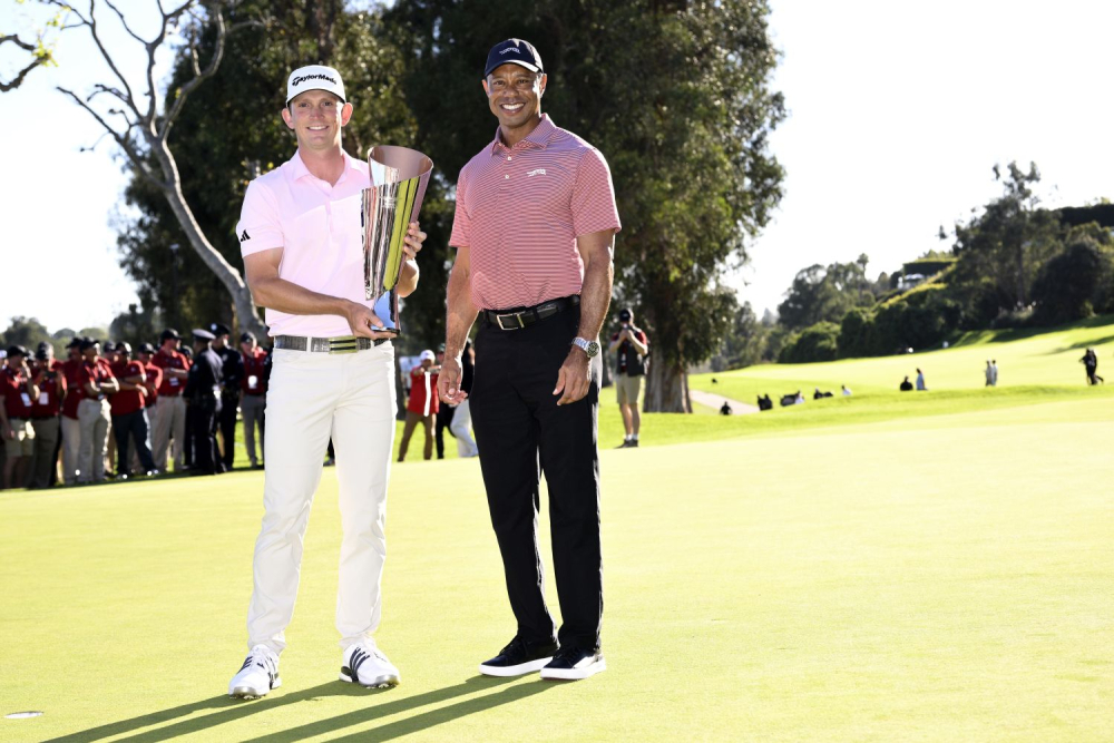 Jacob Bridgeman a Tiger Woods (foto: GettyImages).