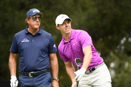Rory McIlroy a Phil Mickelson (Foto: Getty Images)