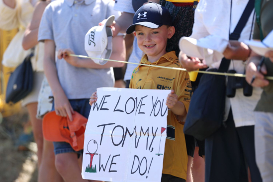 Fanoušek Tommyho Fleetwooda na The Open v Royal Birkdale (foto: GettyImages).