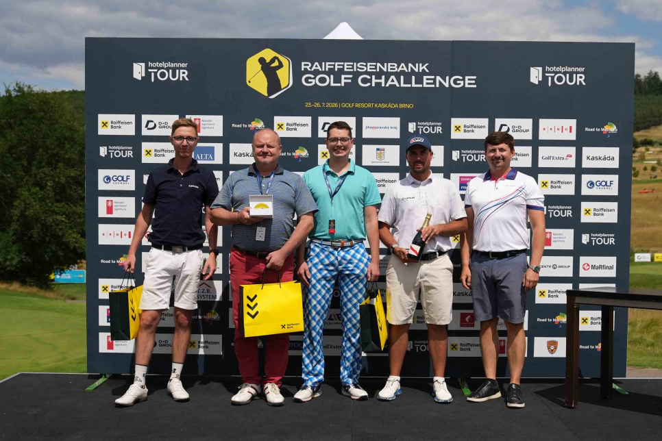 Dopolední středeční Pro-Am na Raiffeisenbank Golf Challenge vyhrál tým Filipa Mrůzka (foto: Patrik Jeřicha)