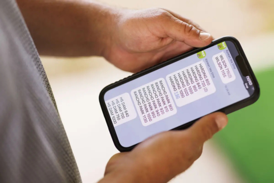 Screenshot z aplikace KakaoTalk. (foto: The Times)