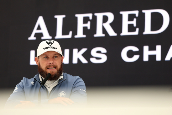 Tyrrell Hatton na tiskové konferenci. (foto: Getty Images)