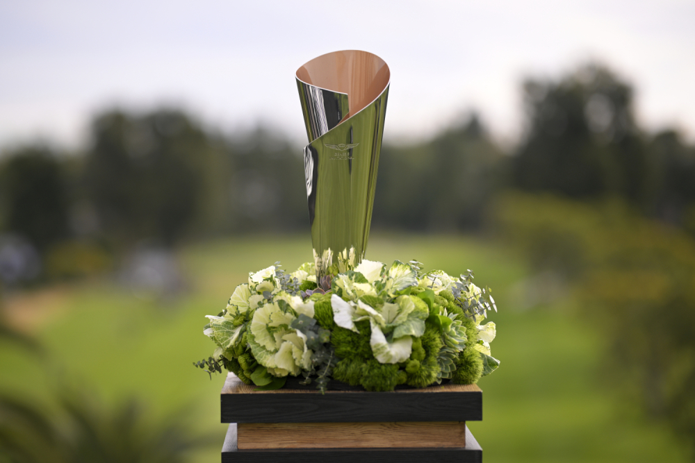 Trofej na Genesis Championship 2026 (foto: Getty Images)