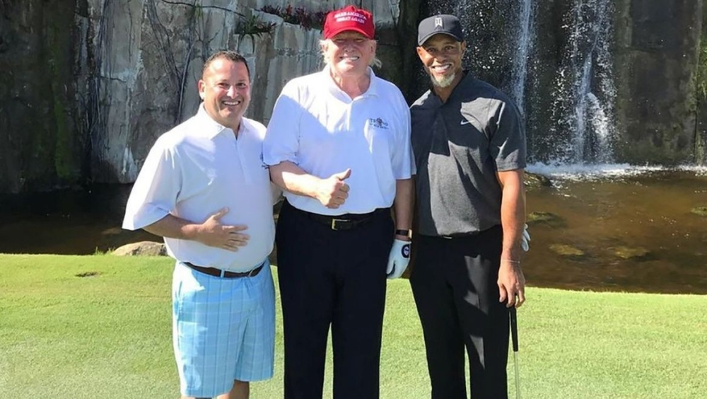 Tiger Woods a Donald Trump