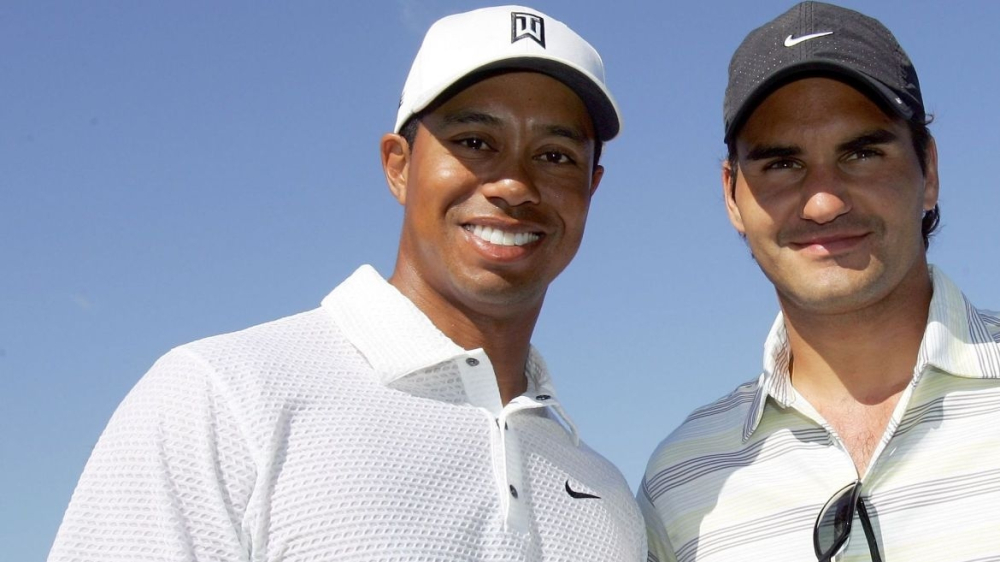 Tiger Woods a Roger Federer