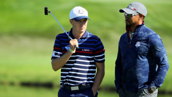 Jordan Spieth a Tiger Woods