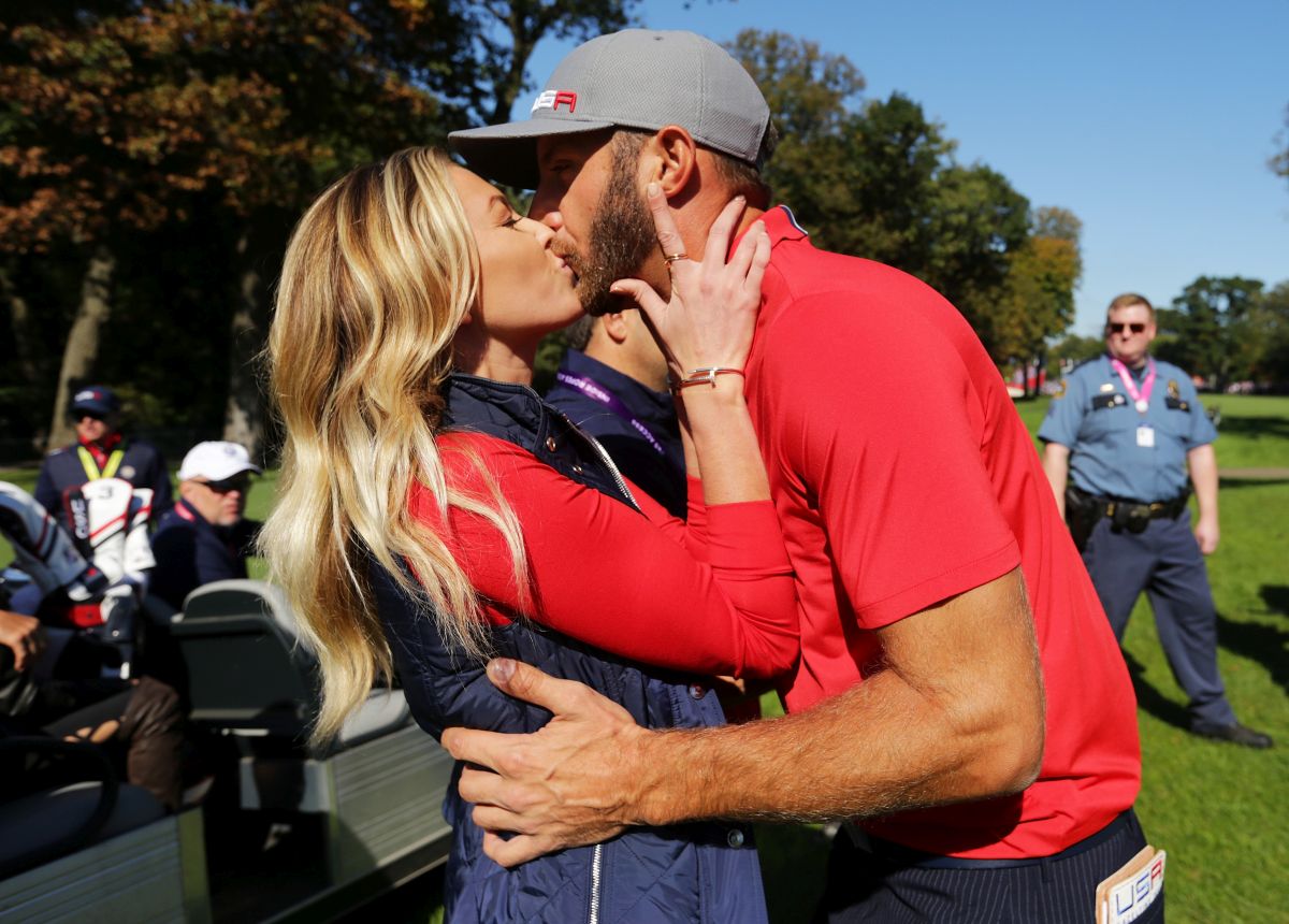 Dustin Johnson a Paulina Gretzky