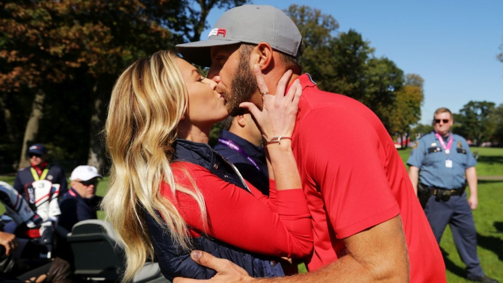 Dustin Johnson a Paulina Gretzky