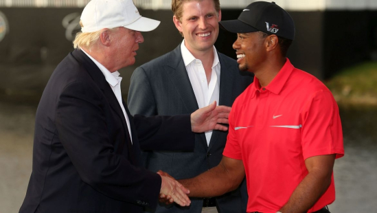 Tiger Woods a Donald Trump